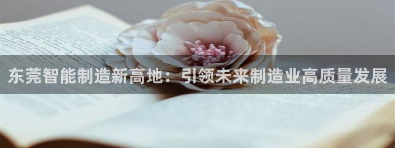 天辰娱乐地址：东莞智能制造新高地：引领未来制造业高质量发展