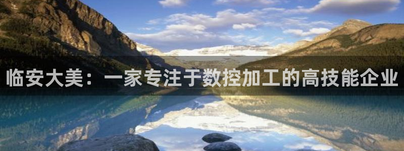 天辰娱乐官方登录入口：临安大美：一家专注于数控加工的高技能企业
