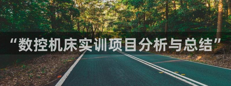 天辰娱乐上级：“数控机床实训项目分析与总结”